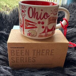 NIB Starbucks OHIO OH Demi espresso ornament mug